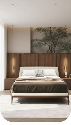 Lit Blanc Cadre de Lit de Luxe Mobilier de Chambre Moderne Cadre en Bois