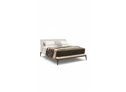Lit Blanc Cadre de Lit de Luxe Mobilier de Chambre Moderne Cadre en Bois