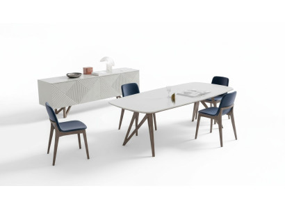 Salle à manger Moderne salle à manger Buffet blanc avec espace de rangement