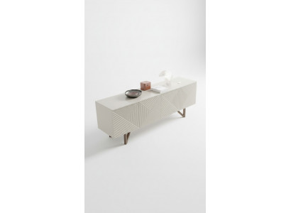 Moderne commode grise de luxe buffet bas avec espace de rangement style