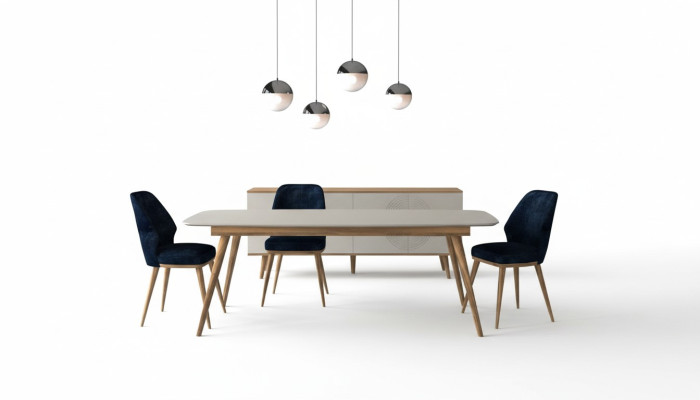 Ensemble de meubles de salle à manger moderne de 6 pièces