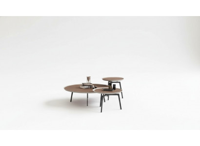 Ensemble de table basse Mobilier de salon de luxe Tables Marron Design de luxe en bois