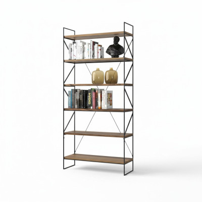 Étagère murale Bibliothèque moderne Étagère de salon Mobilier en bois de designer