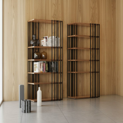 Étagère à livres Armoire de luxe Moderne Salle de séjour Unité murale Étagères de rangement neuves