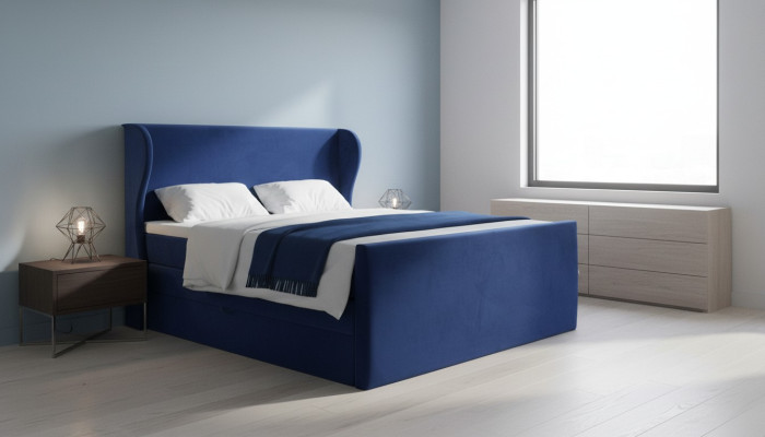 Lit Lit double Chambre Velours Tapisserie Lits Design Mobilier Tapisserie