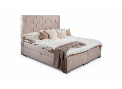 Chambre beige Lits Rembourrage Lit Chesterfield Tissu Nouveau