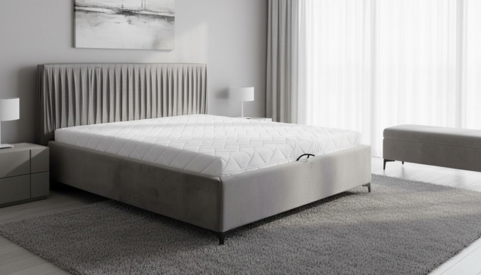 Lit avec sommier Chambre Rembourrages Lits Élégant Mobilier de chambre d'hôtel