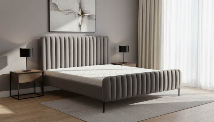 Gris double chambre design de meubles en bois élégant meubles classiques élégants nouveaux