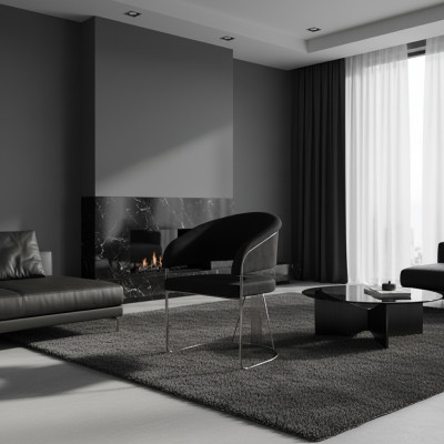 Chaise moderne 1x pour salle à manger TV Lounge Seat Chaise rembourrée en nouveau textile