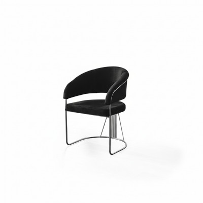 Chaise moderne 1x pour salle à manger TV Lounge Seat Chaise rembourrée en nouveau textile