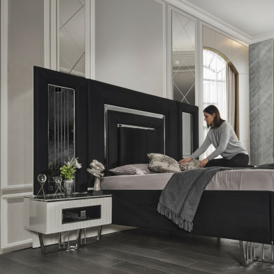 Conception Table de nuit Console Consoles Latérales Tables Dormir Chambre Métal Luxe
