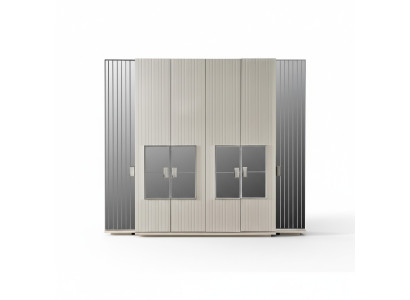 Garde-robe Garde-robe Armoire de luxe en bois Design Mobilier Chambre blanche nouvelle