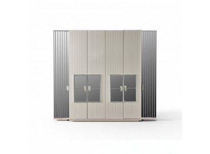 Garde-robe Garde-robe Armoire de luxe en bois Design Mobilier Chambre blanche nouvelle