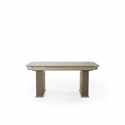 Table à manger Grise Moderne Salle à manger Belle Cuisine en bois Design Tables de luxes en métal nouveau