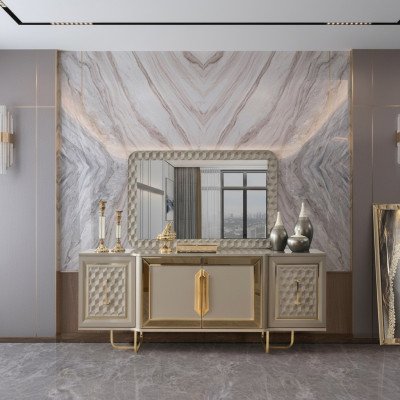 Commode Armoire Buffet Bas Nouvelle Commodes Designer Armoires Luxueuses en Bois de Luxe