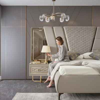Table de chevet design Console Tables d'appoint Chambre à coucher Bois Consoles de luxe nouveauté