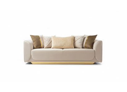 Conception de canapés relax 3 places Club Lounge Sofa Revêtement en tissu Canapé en tissu