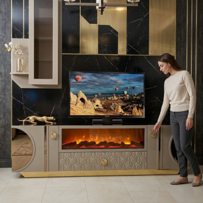 Meuble TV bas de luxe Étagère Buffet Meuble TV Commode Meuble TV Armoire Mobilier neuf