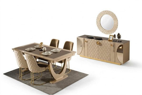 Un ensemble magnifique pour une salle à manger de style contemporain