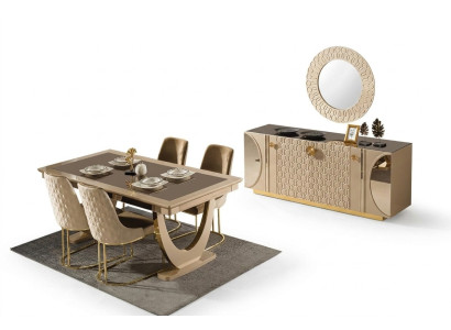 Un ensemble magnifique pour une salle à manger de style contemporain