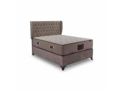 Lit Chesterfield Lits pour Chambre Textile 180x200cm incl. Matelas