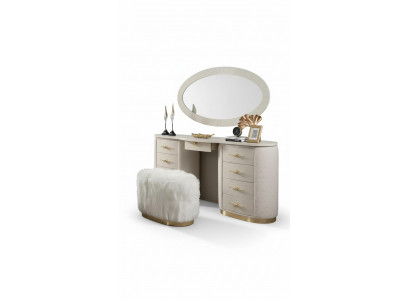 Coiffeuse Set Console Miroir Mobilier de chambre Design Ensemble de tabouret nouveau