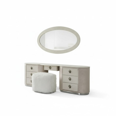 Coiffeuse Ensemble Console Miroir Chambre Mobilier Design Tabouret Set nouveau