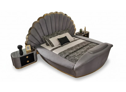 Lit de luxe Design Lits Mobilier Lit double Chambre royale 200x200 cm