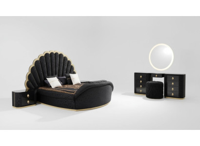Mobilier de chambre moderne et luxueux fabriqué avec des tissus de haute qualité et du bois robuste