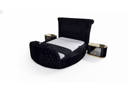 Lit noir Chesterfield lit moderne Lit double lit moderne lit rembourré
