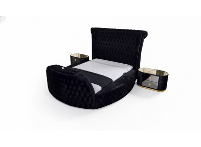 Lit noir Chesterfield lit moderne Lit double lit moderne lit rembourré