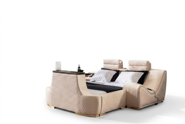 Lit double, lit double de luxe, cadre de lit design moderne, cadre de lit, lits