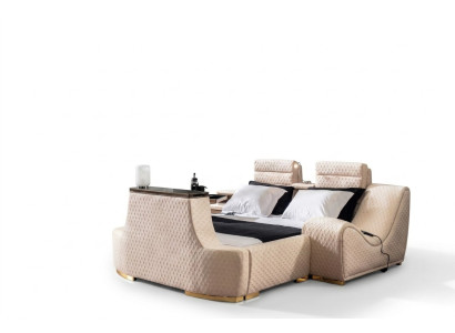 Lit double, lit double de luxe, cadre de lit design moderne, cadre de lit, lits