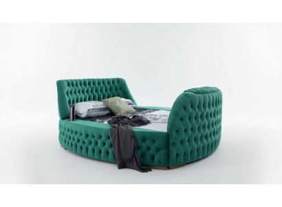 Lit Chesterfield Mobilier Lit Double Vert Lits Ronds Hôtel de Luxe avec Ascenseur