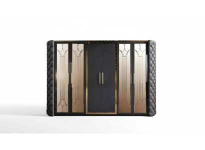 Armoire Armoire Armoires de designer Chesterfield Rembourrés 315cm