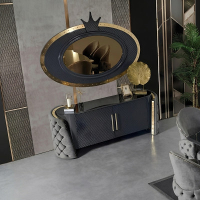 Coiffeuse Ensemble Console Miroir Mobilier de Chambre Design Ensemble de Tabouret neuf