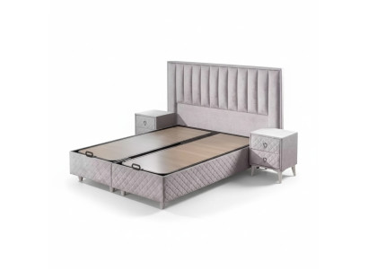 Lits Lit double Lit d'hôtel Châssis de lit Double Bois Mobilier Lit Tapisserie de lit Design de luxe