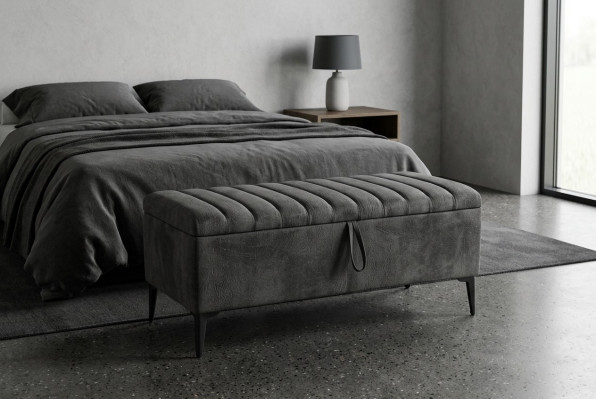 Tabouret de design Repose-pieds Rembourrage Design Tabouret Ottoman Siège Textile Chaise Lounge Pouf