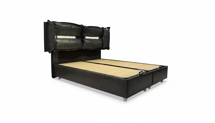 Lit design en bois double luxe mariage moderne cadre d'hôtel chambre de couchage lits