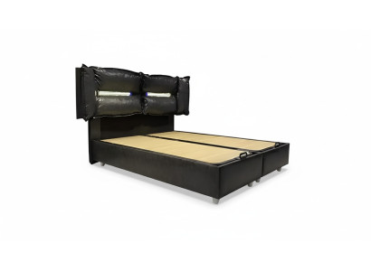 Lit design en bois double luxe mariage moderne cadre d'hôtel chambre de couchage lits