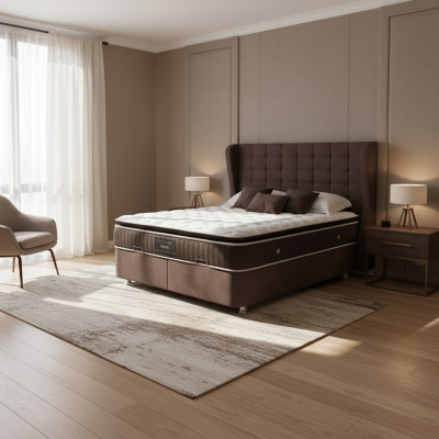 Chambre de luxe Lit Lits doubles Conception Meubles Cadre de lit Hôtel