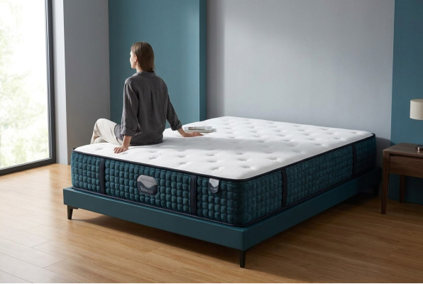 Matelas King Size épais de luxe de 200x200cm, grand de 50cm, orthopédique.