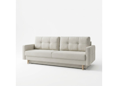 Canapé 3 places Blanc Canapés Siège Salon Design Moderne Tissu d'ameublement Luxe neuf