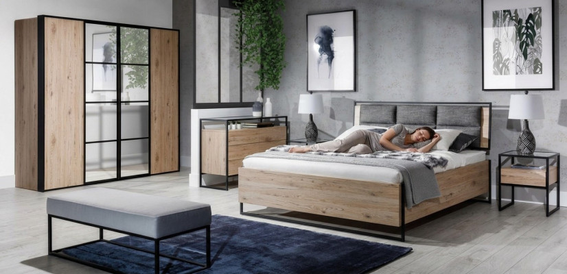 Lit Beige Loft Design Lits Doubles Modernes Chambre à Coucher Élégant Mobilier Neuf