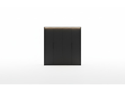 Armoire Noire Luxueuse en Bois Chambre Élégante Design Moderne