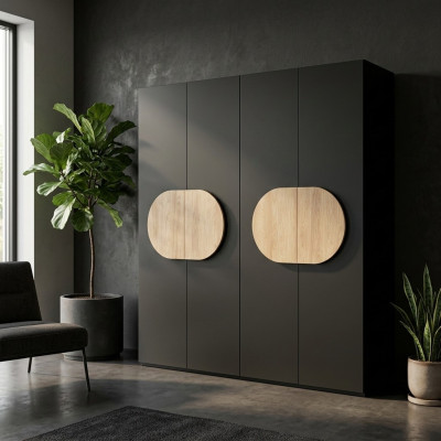 Armoire Gris Luxe Bois Armoire de Chambre Armoire de Design