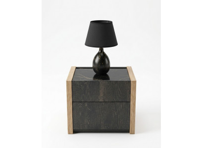 Table de chevet Beige Chambre Design Élégant Luxueux en Bois Tables de chevet en Bois