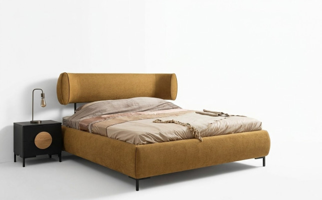 Lit Jaune Beau Design Belle Chambre Moderne Lits Doubles Meubles Élégants