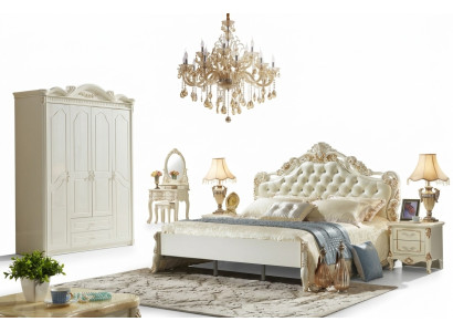 Armoire Armoire blanche en bois Conception de chambre mobilier classique
