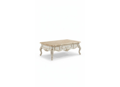 Table basse blanche Tables Salon Élégant Design classique Mobilier